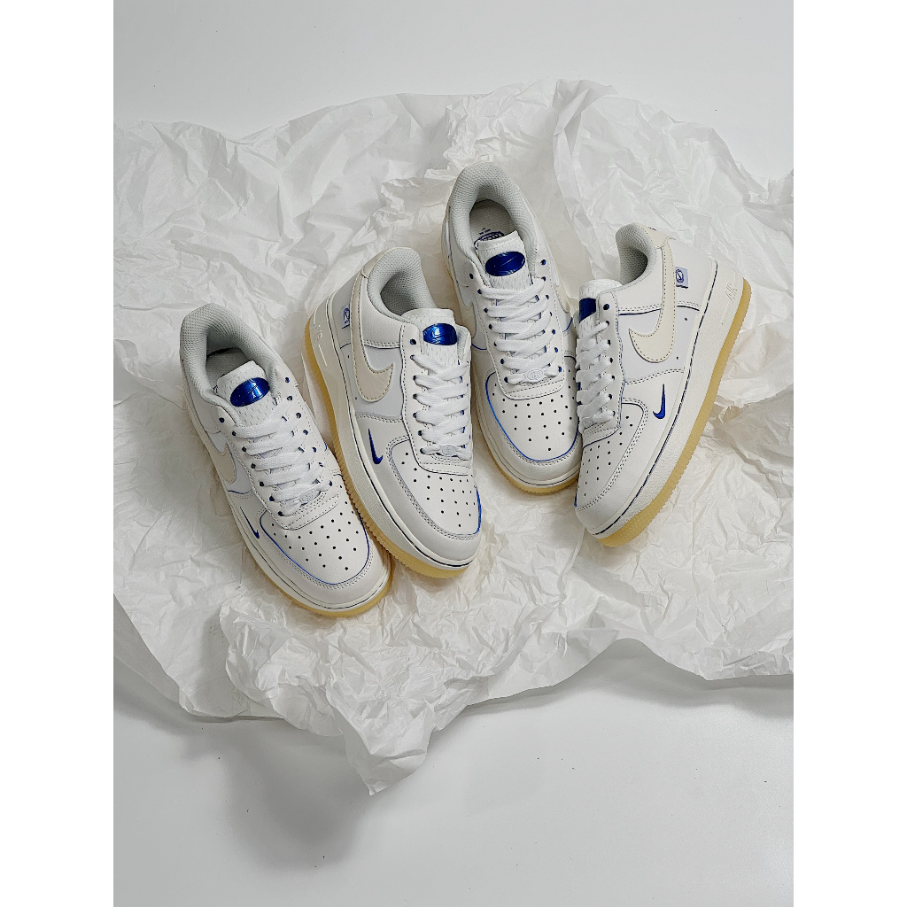 GIÀY THỂ THAO AF1 GLOBAL MẪU MỚI NHẤT 2023_GIÀY SNAKER AF1 TRẮNG PHỐI XANH SIÊU HOT