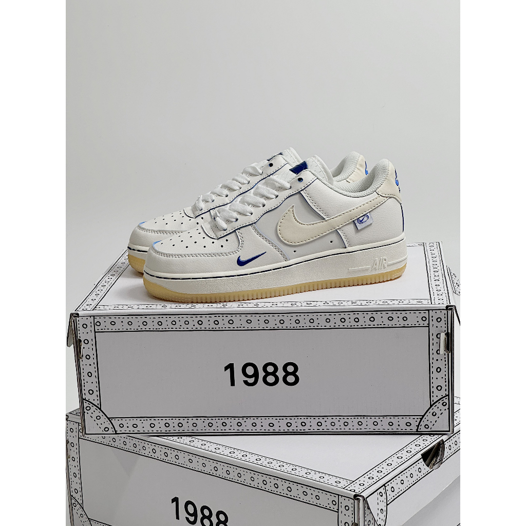 GIÀY THỂ THAO AF1 GLOBAL MẪU MỚI NHẤT 2023_GIÀY SNAKER AF1 TRẮNG PHỐI XANH SIÊU HOT