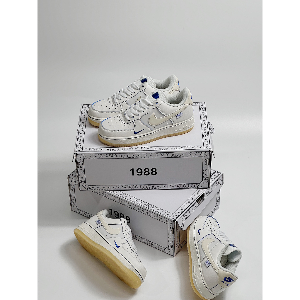 GIÀY THỂ THAO AF1 GLOBAL MẪU MỚI NHẤT 2023_GIÀY SNAKER AF1 TRẮNG PHỐI XANH SIÊU HOT