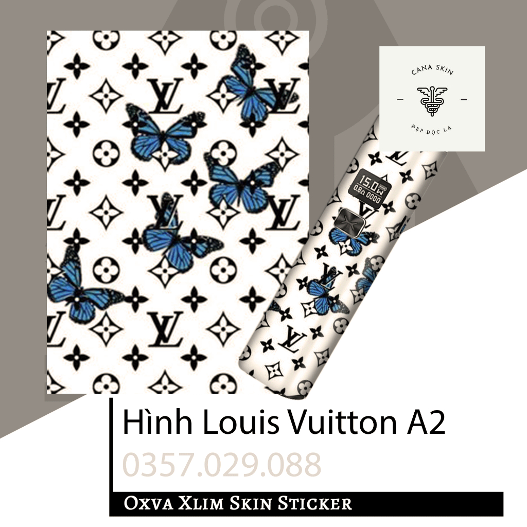 Miếng dán skin cana in hình Louis Vuitton A3 Xlim V1 / Xlim V2 / xlim SE / favostix / Xlim Pro / feelin...