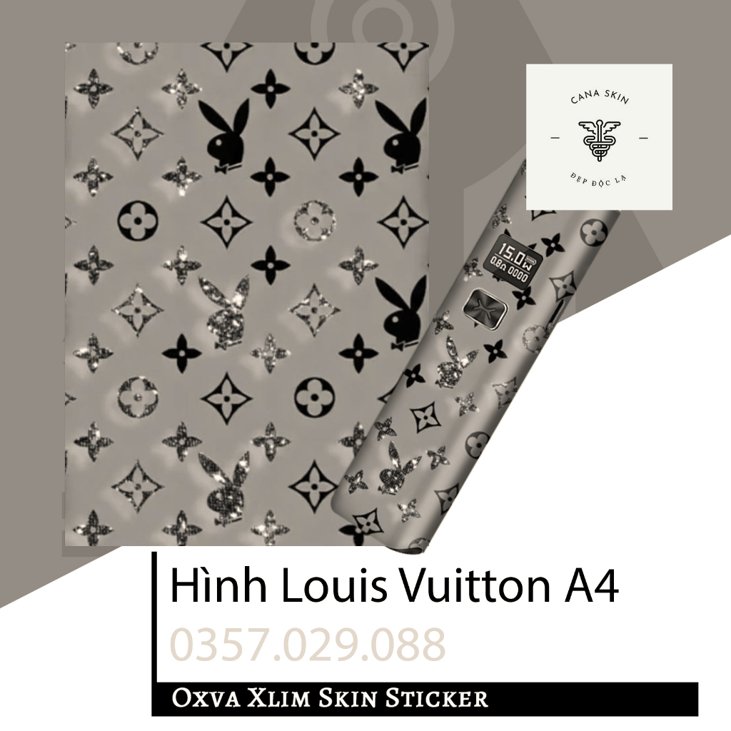 Miếng dán skin cana in hình Louis Vuitton A3 Xlim V1 / Xlim V2 / xlim SE / favostix / Xlim Pro / feelin...