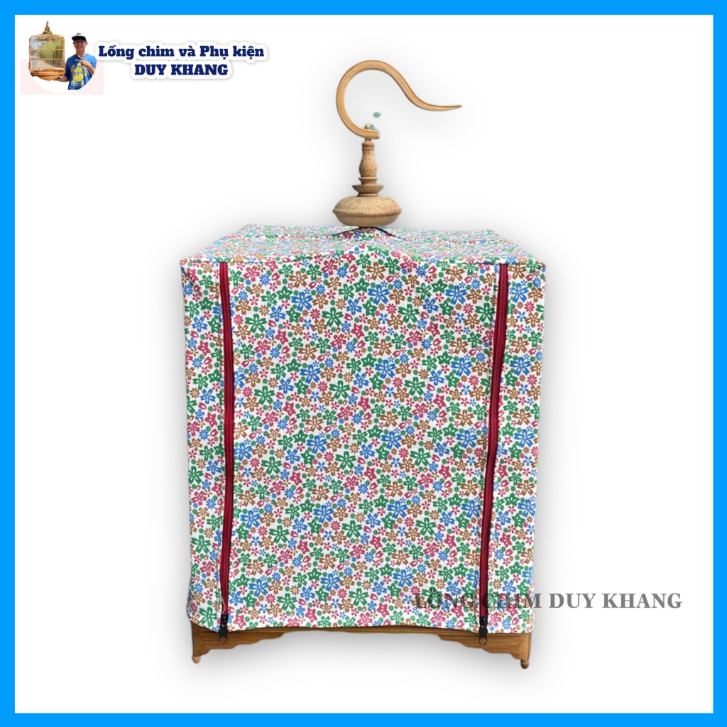 Áo lồng chim chào mào vải hoa chất thun kate  - phụ kiện lồng chim Duy Khang