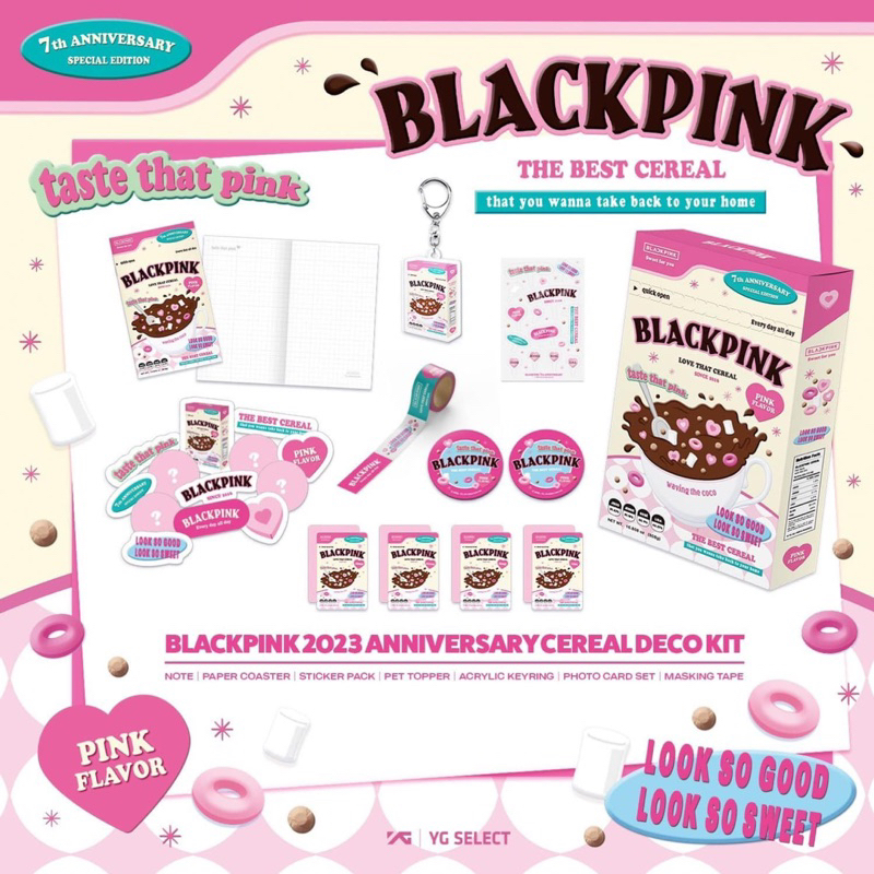 Tổng hợp bộ sưu tập ảnh BLACKPINK & 2023 ANNIVERSARY CEREAL DECO KIT