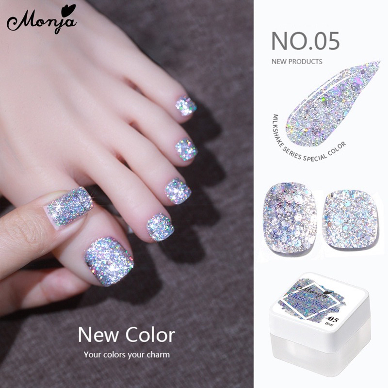 Gel nhũ hũ vuông siêu sáng mix ngũ sắc