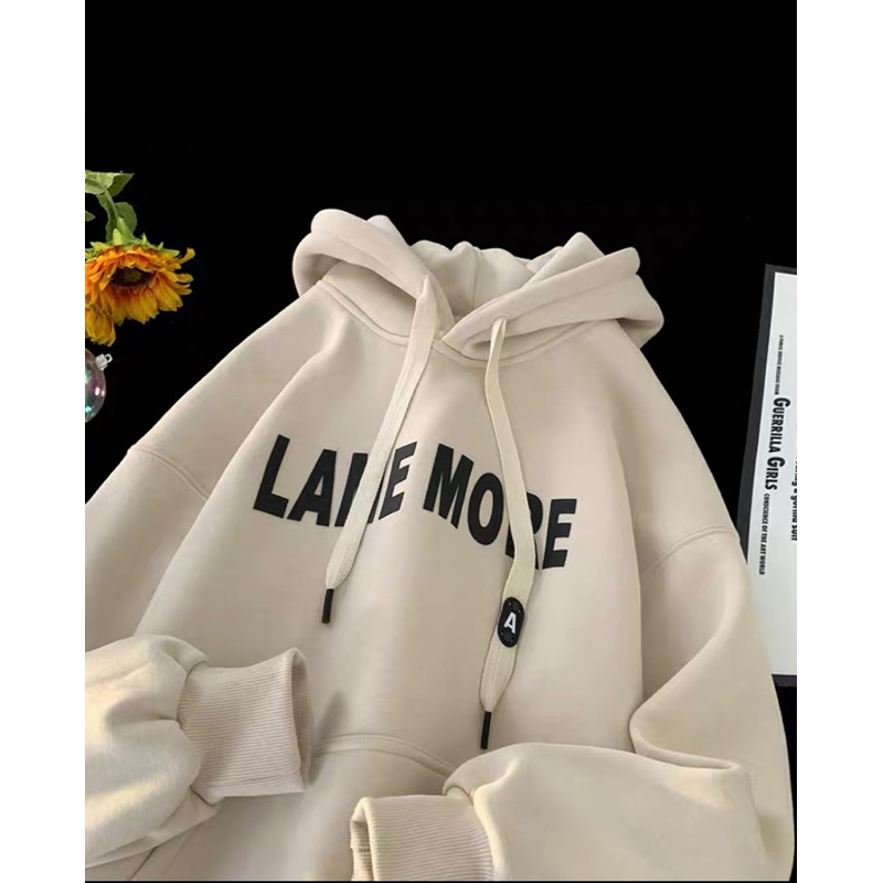 Áo khoác hoodie zip có khoá chất nỉ bông siêu dày in hình More