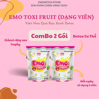 Emo toxi fruit - viên hoa quả rau xanh dạng viên giảm cân 7 ngày