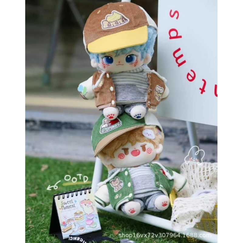 Áo khoác bóng chày phong cách trẻ trung cho doll 20cm