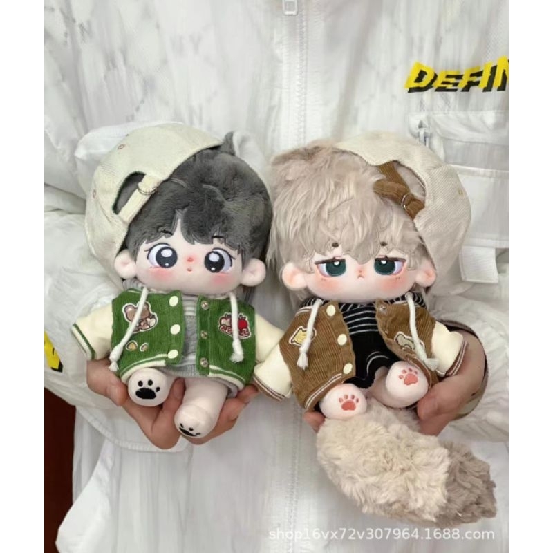 Áo khoác bóng chày phong cách trẻ trung cho doll 20cm