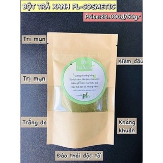 [ Sỉ 50 gói] Bột Trà Xanh PL Cosmetic 50gram