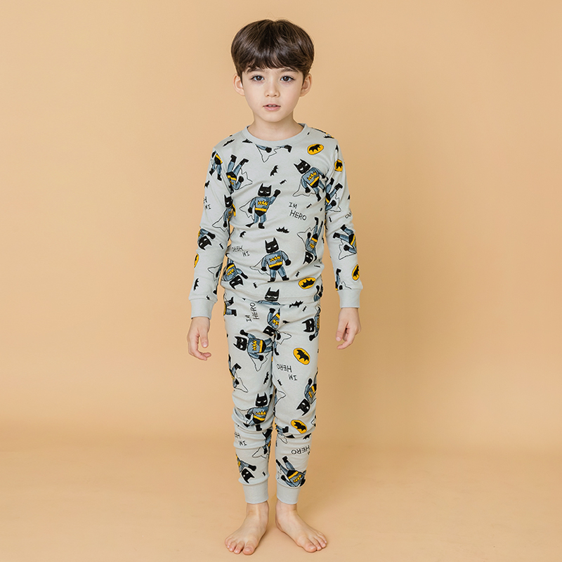 Đồ bộ quần áo dài tay dáng ôm cotton mùa thu đông cho bé trai Unifriend Hàn Quốc U2022-16. Size 3, 4, 5, 6, 7, 8 tuổi