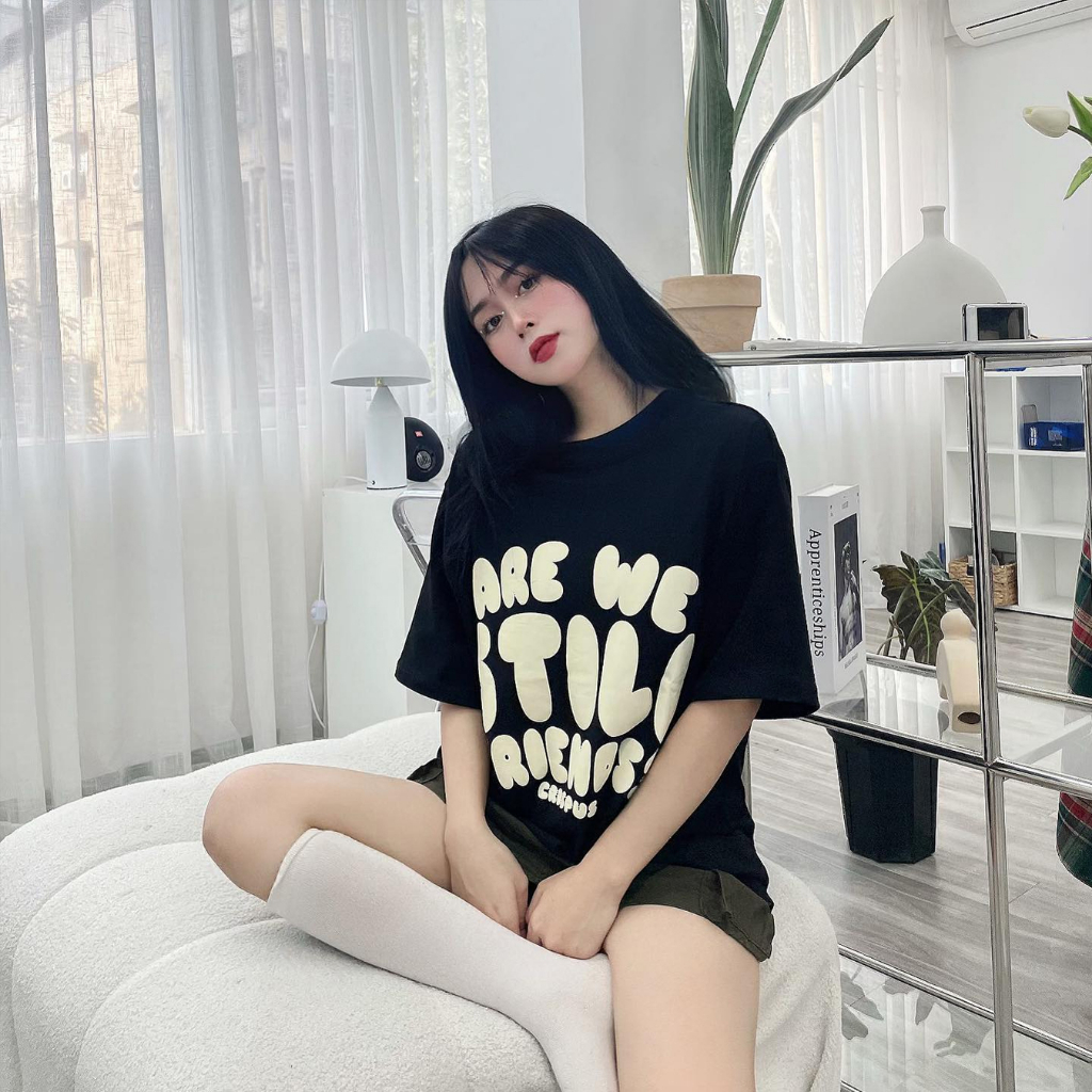 Áo thun nữ tay lỡ local brand NELLY - MIR form dáng rộng tay lỡ are we still friends