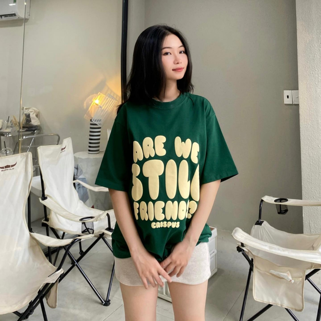 Áo thun nữ tay lỡ local brand NELLY - MIR form dáng rộng tay lỡ are we still friends