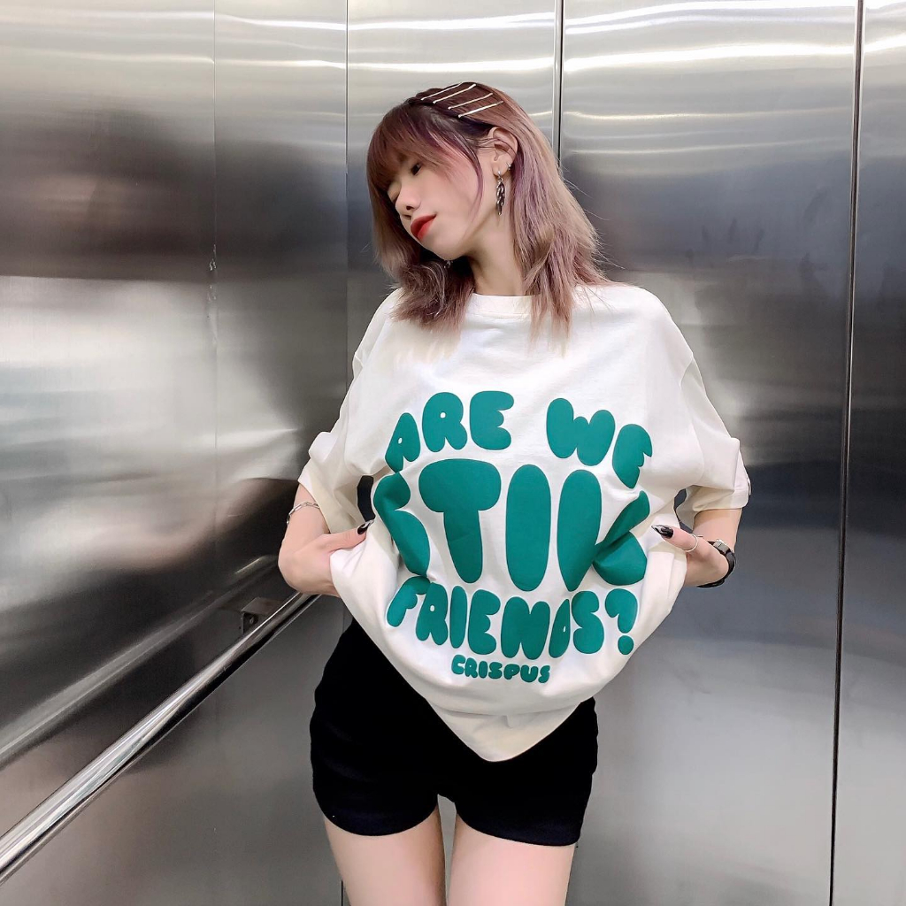 Áo thun nữ tay lỡ local brand NELLY - MIR form dáng rộng tay lỡ are we still friends