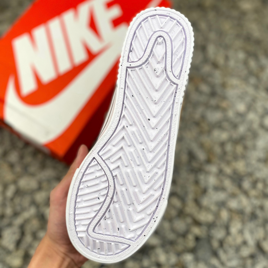 Giày Thể Thao Sneaker Độn Đế Cao NK Court Legacy Lift Low White Black Brown DM7590-100 Hàng SC