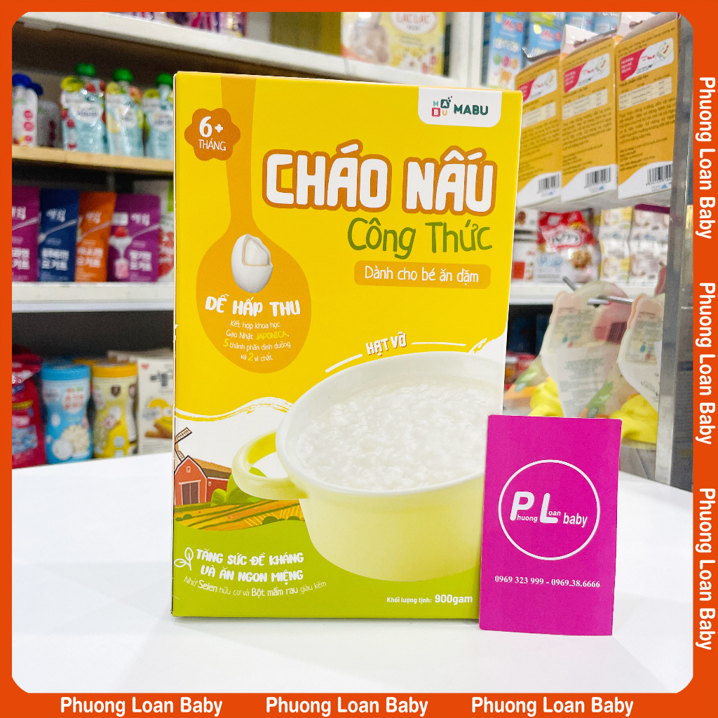 Cháo ăn dặm Mabu hạt vỡ 900g