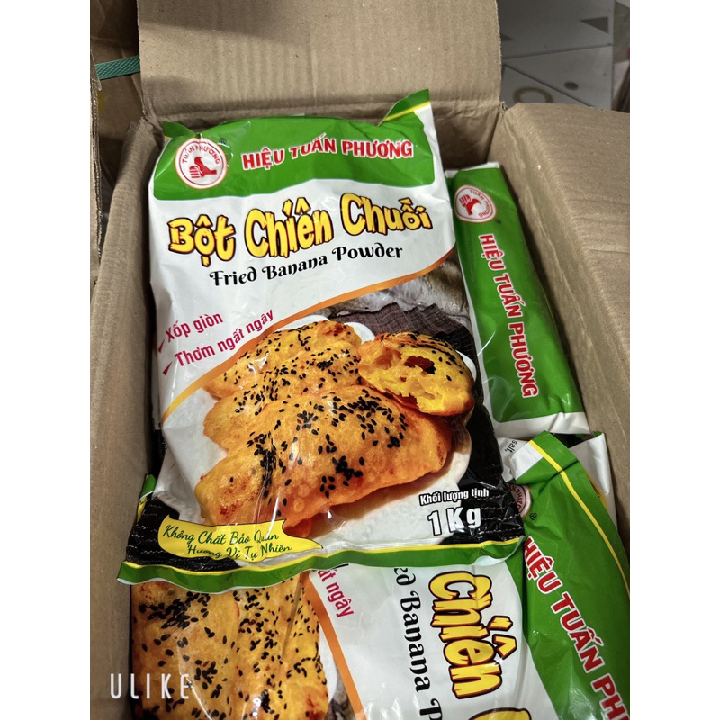 Bột chiên chuối gói 1kg - Bột chiên bánh chuối thơm ngon