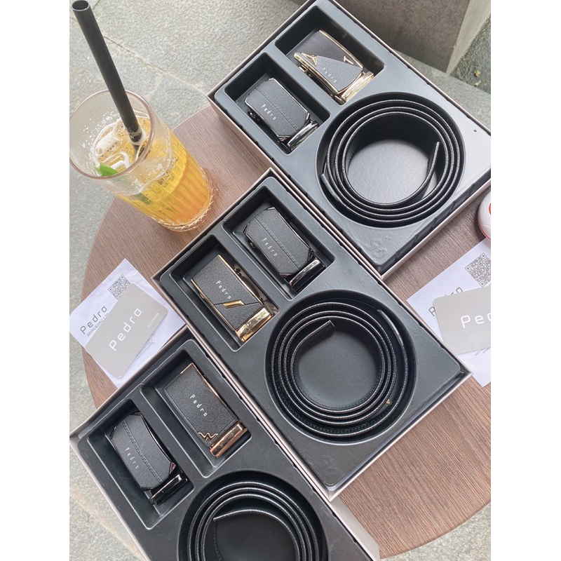 Set thắt lưng nam 2 mặt sang trọng, chất liệu da PU cao cấp, set dây lưng, dây nịt nam full box, thích hợp làm quà tặng