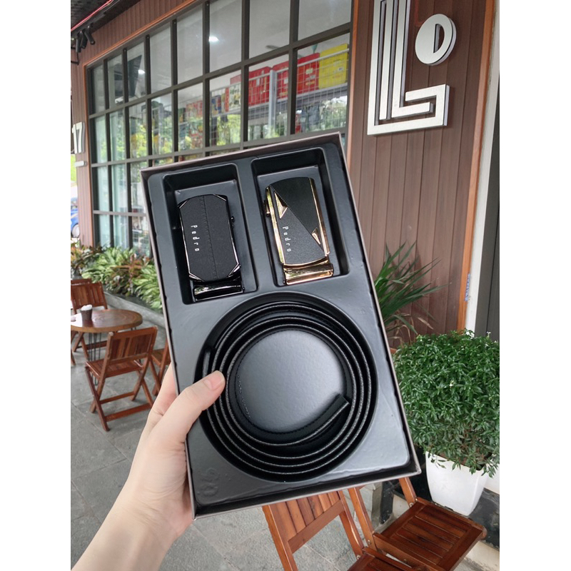 Set thắt lưng nam 2 mặt sang trọng, chất liệu da PU cao cấp, set dây lưng, dây nịt nam full box, thích hợp làm quà tặng