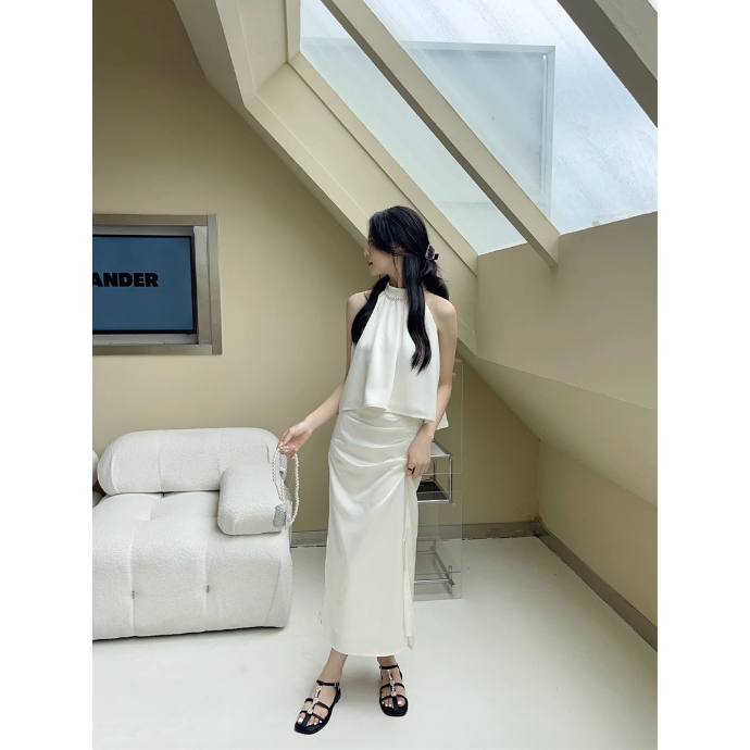 Giày sandals quai mảnh ngang gót bệt đế mềm hot trend cho nữ thời trang mùa hè 2023