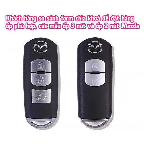 Ốp chìa khoá TPU sang trọng dành cho xe Mazda 2, Mazda 3, CX5...