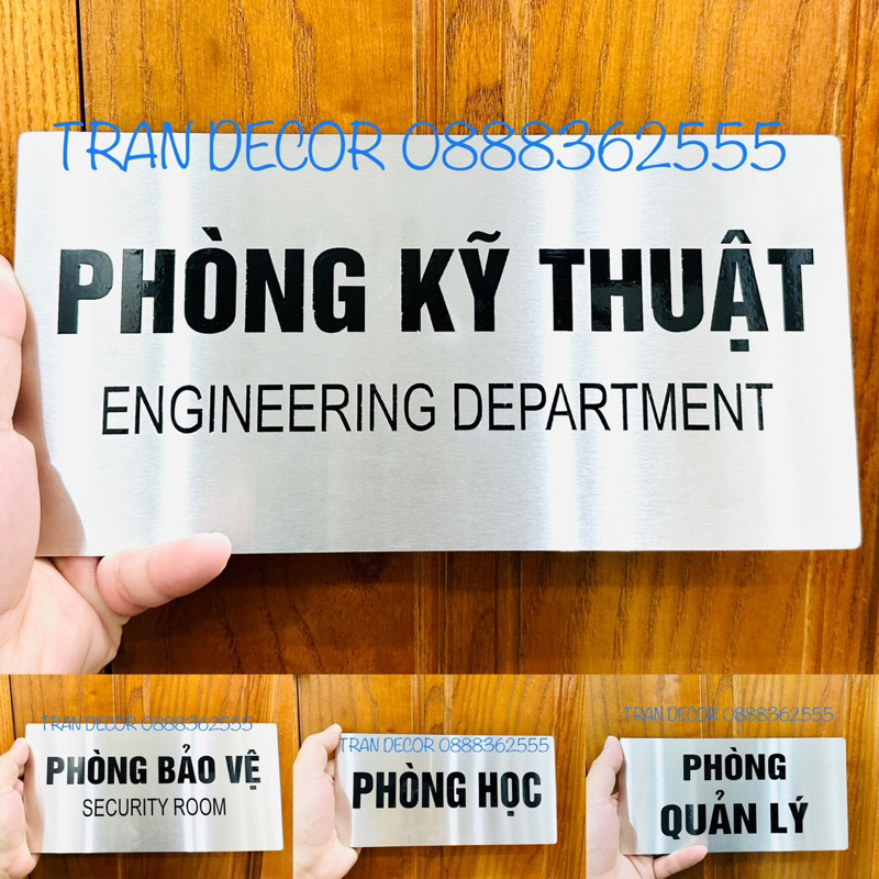 Biển chỉ dẫn, biển cấm, biển chú ý, biển báo, thiết kế theo yêu cầu chất liệu bằng inox 304