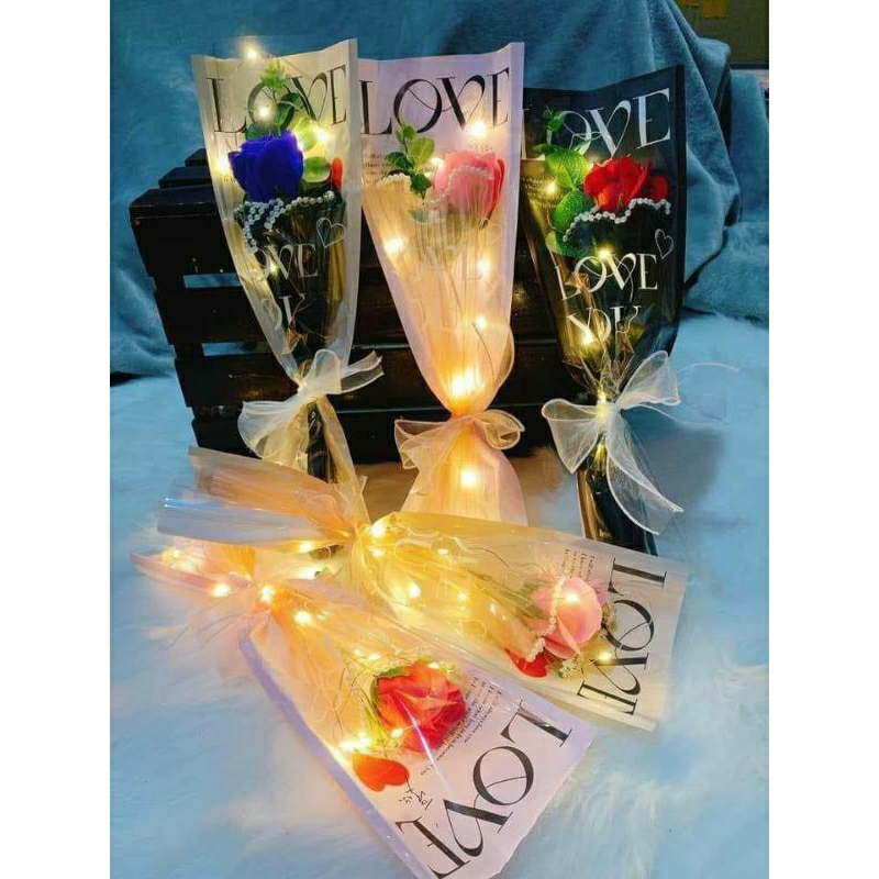 Túi gói hoa chữ Love 1-3b