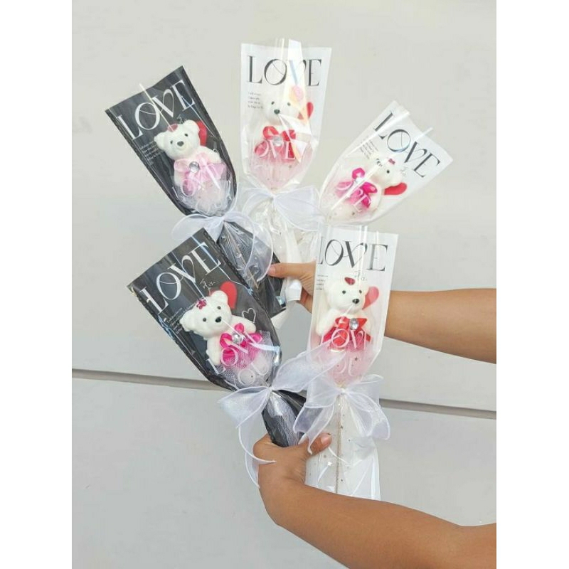 Túi gói hoa chữ Love 1-3b