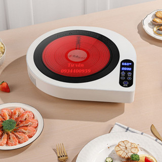 Bếp Điện Hồng Ngoại Mẫu Mới Không Kén Nồi Công Suất 2200W - 9 Mức Nhiệt Mặt Kính Cường Lực Chống Trượt (BH 12 THÁNG)