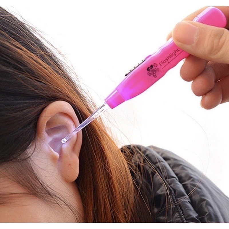 Móc Tai, Ngoáy Tai Có Đèn, Dụng Cụ Lấy Ráy Tai Phù Hợp Cho Trẻ Em