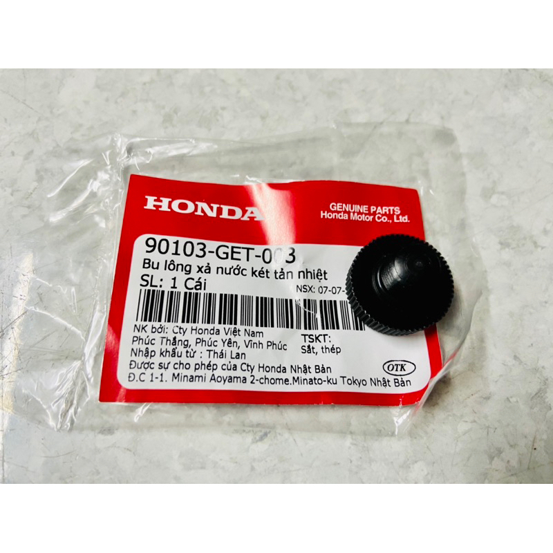 Ốc nhựa Xã két nước Honda Vario 125/ Click 125/ AB 125 / FUTURE / LEAD125 / SH MODE / PCX / VISION2014 / SHVN 2012