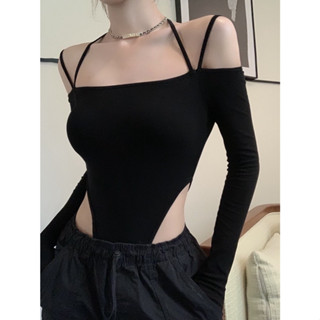  Áo Bodysuit Hở Vai Siêu Xinh Cho Nữ Áo Liền Thân Dài Tay Cổ Yếm Khoét Eo Chất Thun Gân Dày Dặn Siêu Đẹp 