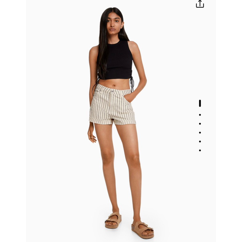 Quần short jeans Bershka Authentic