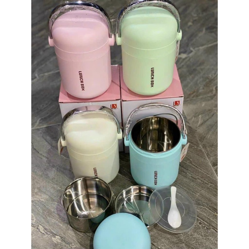 Cặp lồng giữ nhiệt cao cấp 2 ngăn Inox 304 LUNCH BOX 1.4L