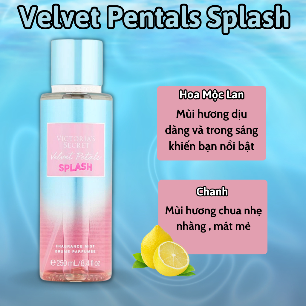 Body Mist Victoria Secret Chính Hãng Splash, Xịt Thơm Body Toàn Thân Victoria Secret Hương Nước Hoa