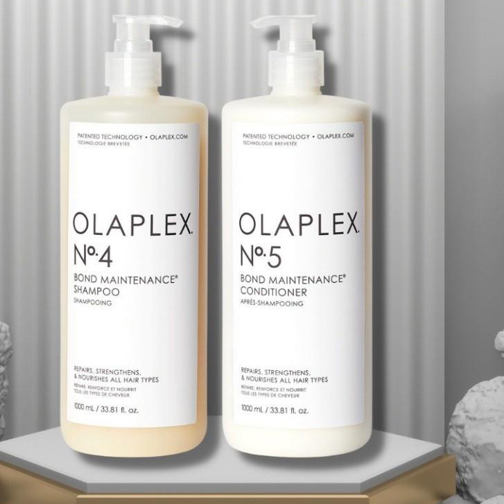 Cặp dầu gội xả Olaplex 1000ml cho tóc hư tổn, khô xơ OLAPLEX No4