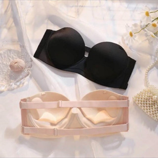 666_Áo lót, áo ngực nữ Chống Tụt đệm Kép nâng đẩy ngực_ không dây mặc được cả hở lưng, hở vai, yếm cổ