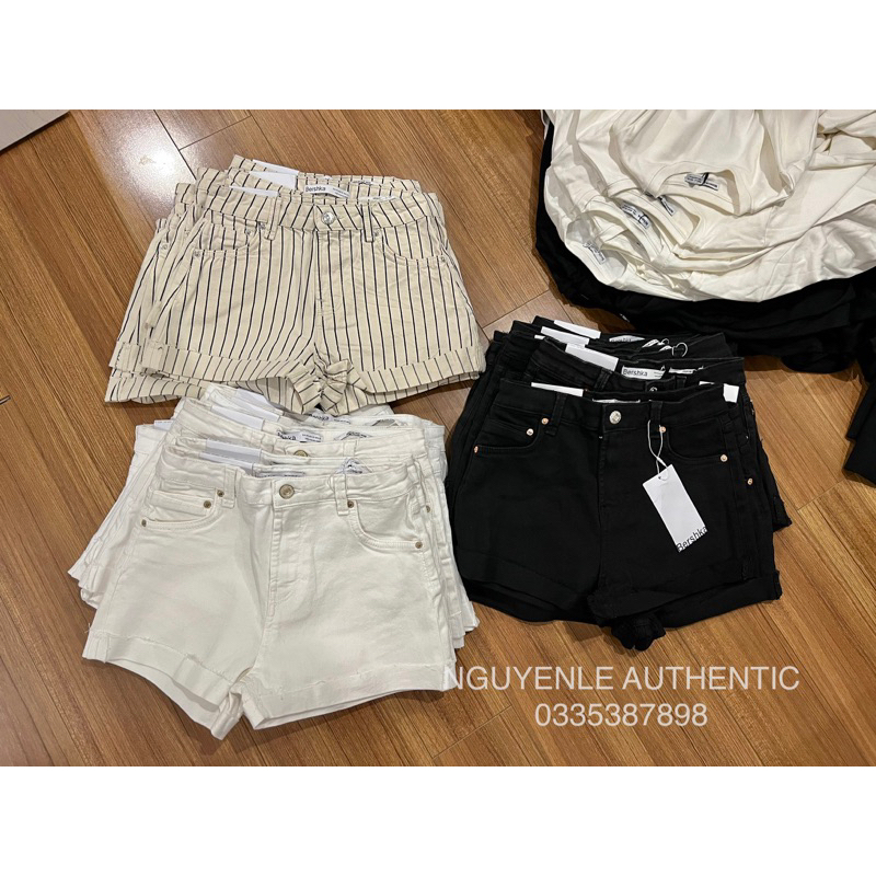Quần short jeans Bershka Authentic