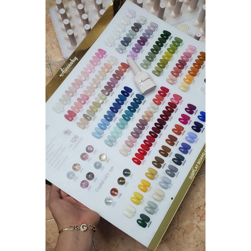 SET SƠN 126 MÀU 15ML  ĐẦY ĐỦ TONE -TẶNG BẢNG MÀU