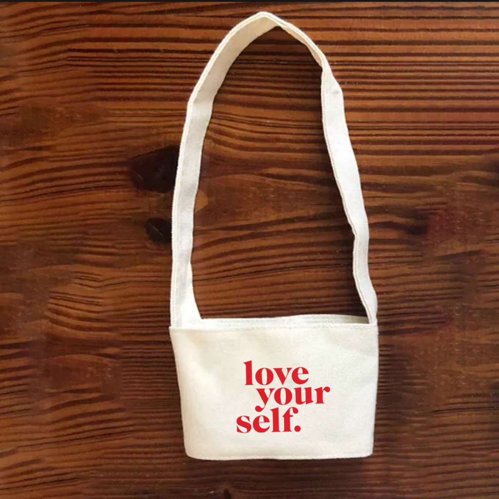 Túi treo ly cốc  canvas in hình hot trend Tiệm Nhà Pony PZ01