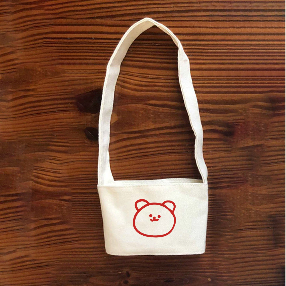 Túi treo ly cốc  canvas in hình hot trend Tiệm Nhà Pony PZ01