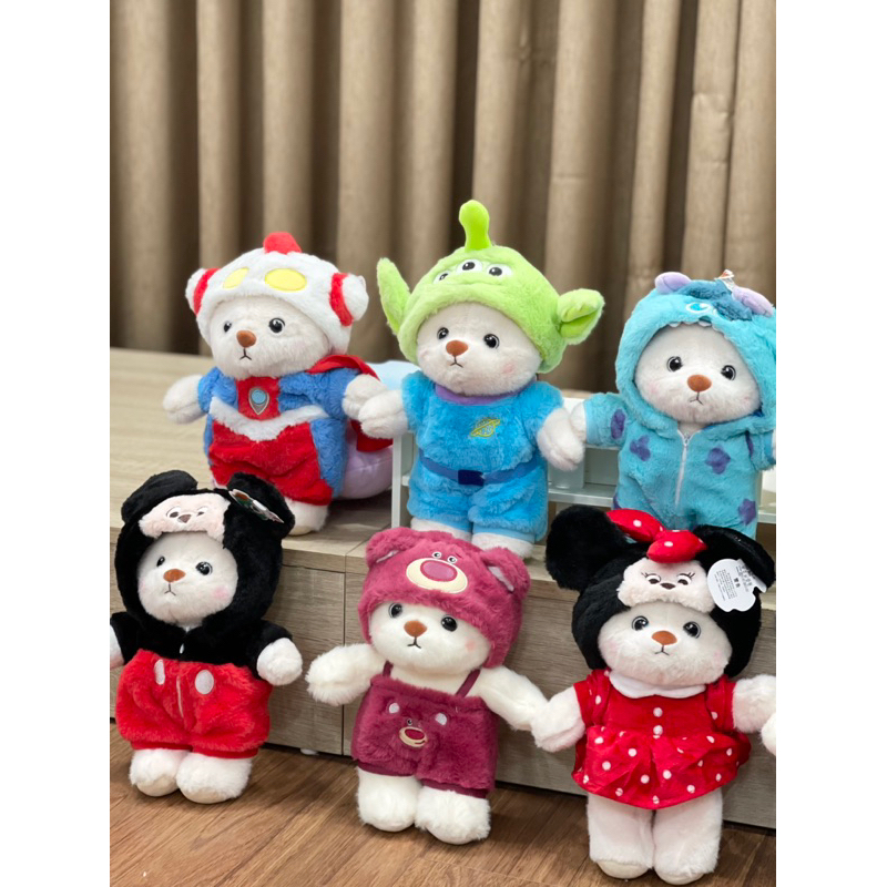 |SẴN| Gấu bông Lena Teddy Bear cosplay gấu Lotso Disney  28cm |ẢNH THẬT|