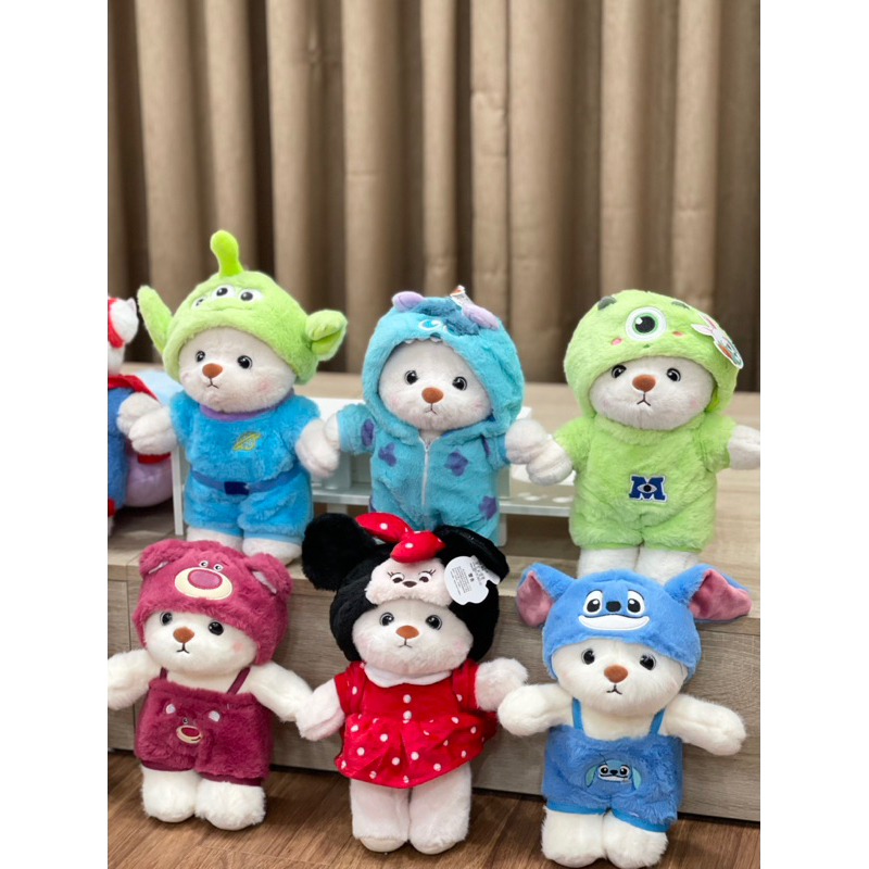 |SẴN| Gấu bông Lena Teddy Bear cosplay gấu Lotso Disney  28cm |ẢNH THẬT|