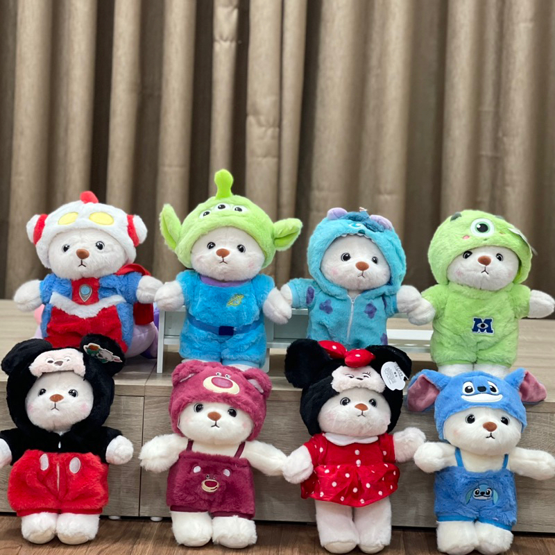 |SẴN| Gấu bông Lena Teddy Bear cosplay gấu Lotso Disney  28cm |ẢNH THẬT|
