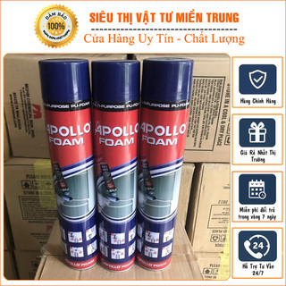 Keo bọt nở Apollo Foam 750ml + vòi xịt | keo siêu dính, bịt kín khe hở, các vết nứt ngay lập tức