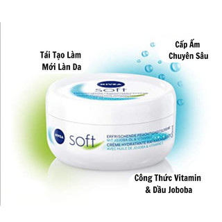Kem dưỡng ẩm chuyên sâu Nivea Soft  200ml-Nội địa Đức