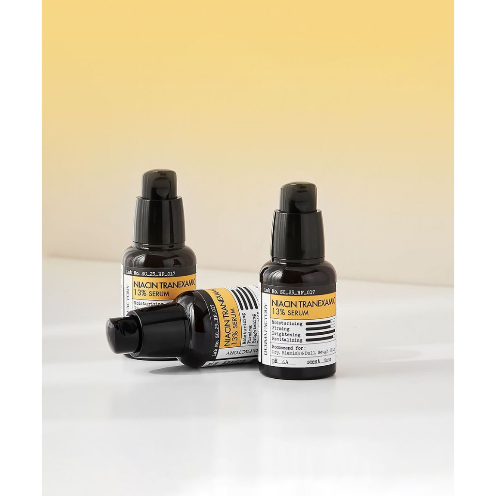 Serum dưỡng trắng mờ thâm DERMA FACTORY NIACIN TRANEXAMIC ACID 13 SERUM