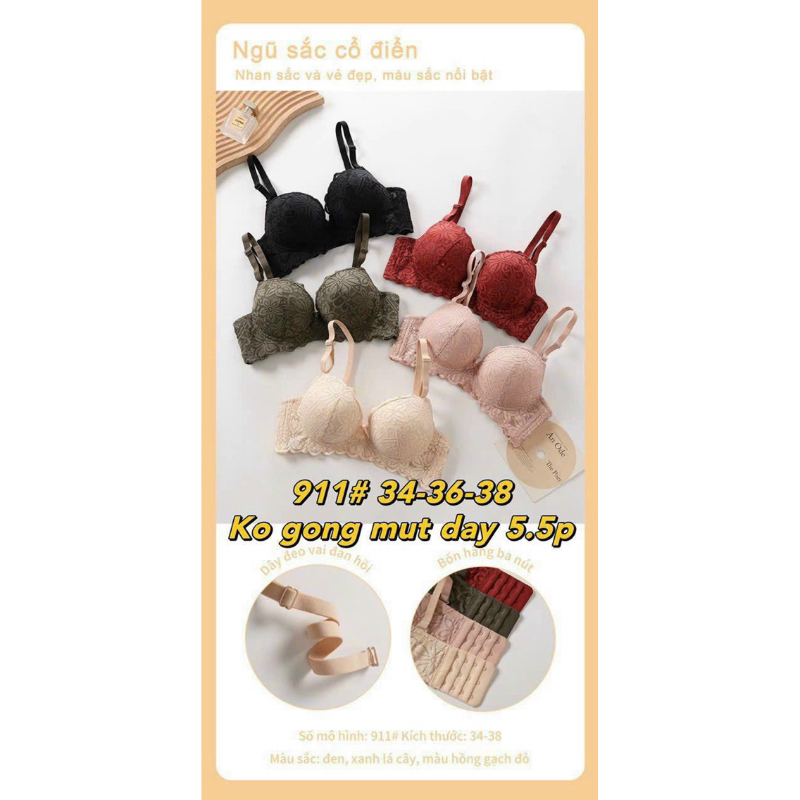 Áo ngực Hoàng Oanh Underwear, áo lót không gọng bra hiệu Sitter hood mã 911