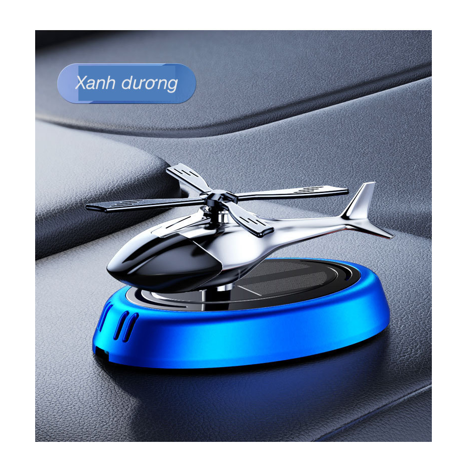 Nước hoa năng lượng mặt trời hình máy bay trực thăng gắn taplo ô tô, khuyếch tán hương thơm