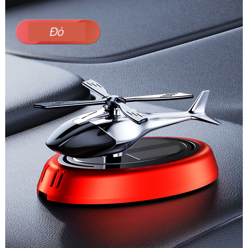 Nước hoa năng lượng mặt trời hình máy bay trực thăng gắn taplo ô tô, khuyếch tán hương thơm