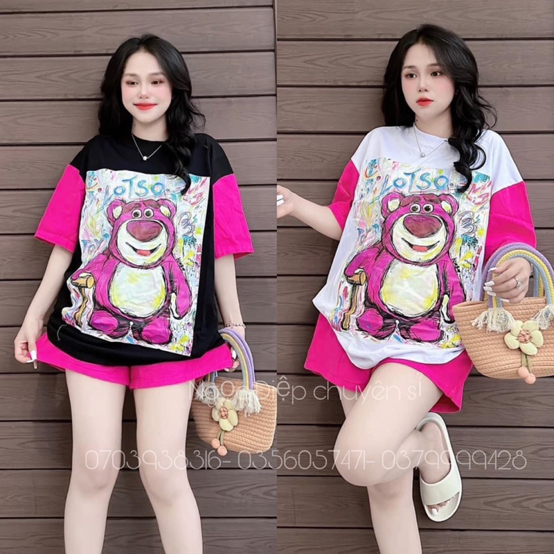 SET GẤU DÂU NGẮN 3D KÈM HÌNH THẬT